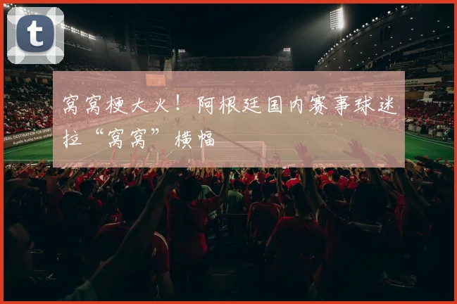 窝窝梗大火！阿根廷国内赛事球迷拉“窝窝”横幅